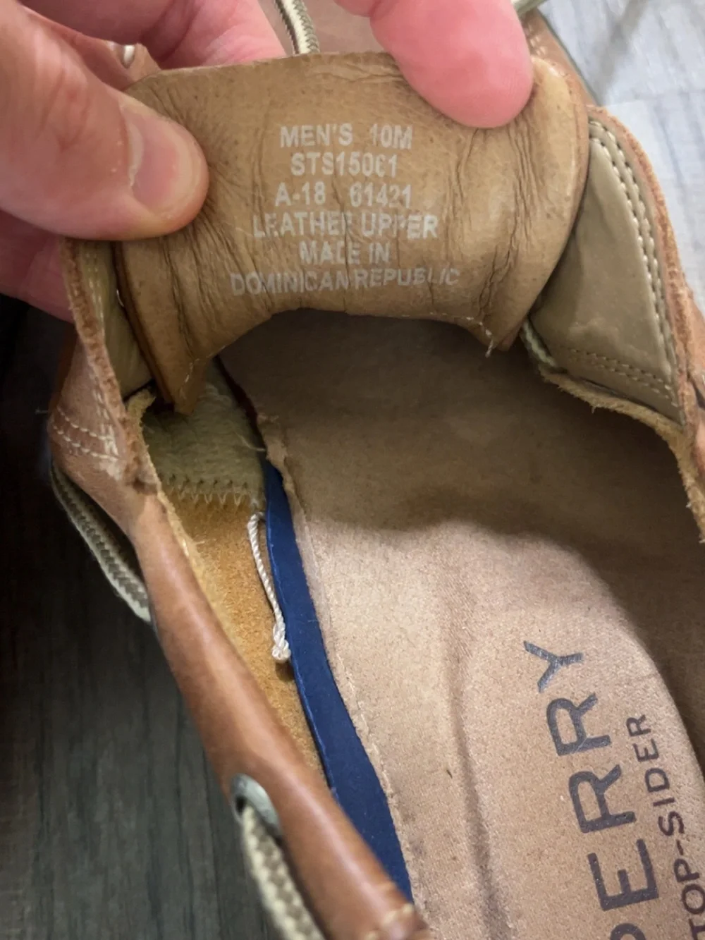 SPERRY TARPON Ultralite Boat Shoes Mens Brown 10 Memory Foam
